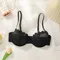 Lingerie femme soutien-gorge sexy à pois style mince fleur translucide style doux lingerie push up