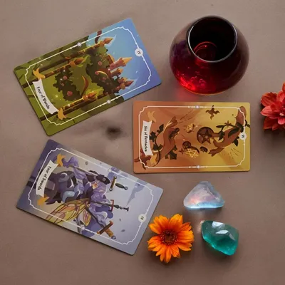 Wizard Magic Tarot, große Karte, 12 x 7er-Serie, Familientreffenunterhaltung, Desktop-Spiel, Image