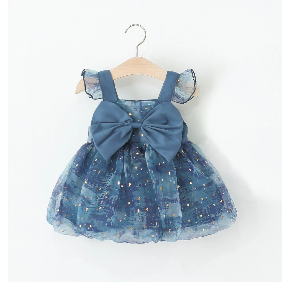 Baby Mädchen Kleid im Prinzessin-Stil, Sommer neue süße Schleife Kinderkleidung geeignet für Geburtstagsfeiern (9 Monate bis 4 Jahre alt) Image