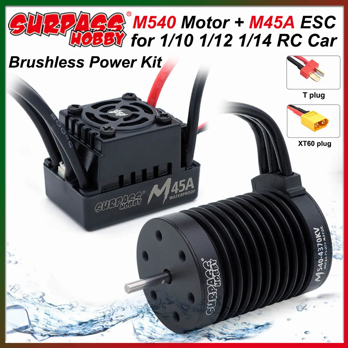 ÜBERTREFFEN HOBBY M540 3930/4370/4900KV Bürstenlosen Motor M45A ESC Combo für 1/12 1/14 RC Auto Crawler Traxxas Off-Road Modell Spielzeug Teile