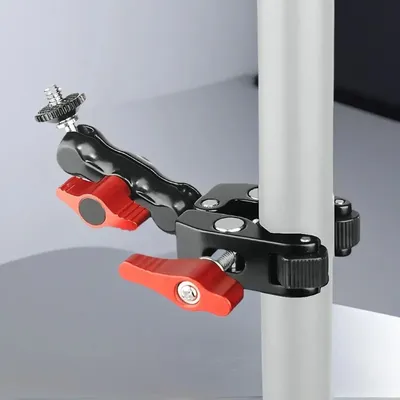Super Clamp Camera Clamp Mount Monitor 360° Ballhead Magic Arm Adapter with1/4"-3/8" for Canon Nikon DSLR Camera/Gopro/Lights