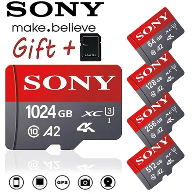 Sony Ultra Micro Tf SD Card 64GB 128GB 256GB 512GB 1TB Mini SD Card SD/TF Flash Memory Card 64 128 256 Gb Mini SD for Phone