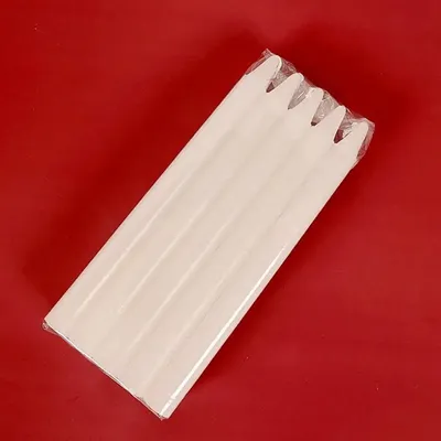 Candles Unscented 10X Long Lasting Candles Natural Wax Red/White Household Short Taper Candles Survival Supplies For Wedding