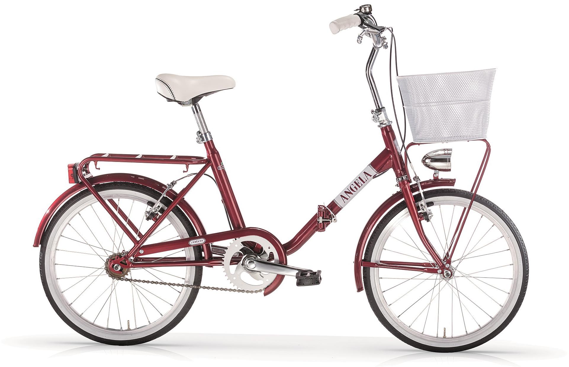 Faltrad MBM "New Angela" Gr. 40, rot (rot, rot), Fahrräder, 40cm, 20 Zoll (50,80cm), für Damen und Herren, Kettenschaltung Image
