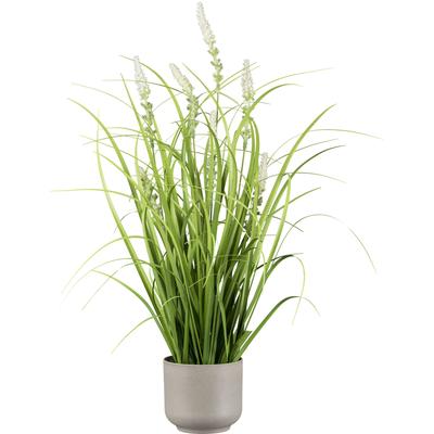 Kunstgras CREATIV GREEN "Grasbusch mit Salvienblüten", grün, H:48cm, Kunststoff, Kunstpflanzen, mit detailgetreuen Blüten und Grashalmen Image