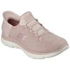 Slipper SKECHERS "SUMMITS DAZZLING HAZE", Damen, Gr. 43, rosa, Textil, sportlich, Schuhe, Slip Ins Sneaker, Freizeitschuh mit dezenten Kontrastdetails