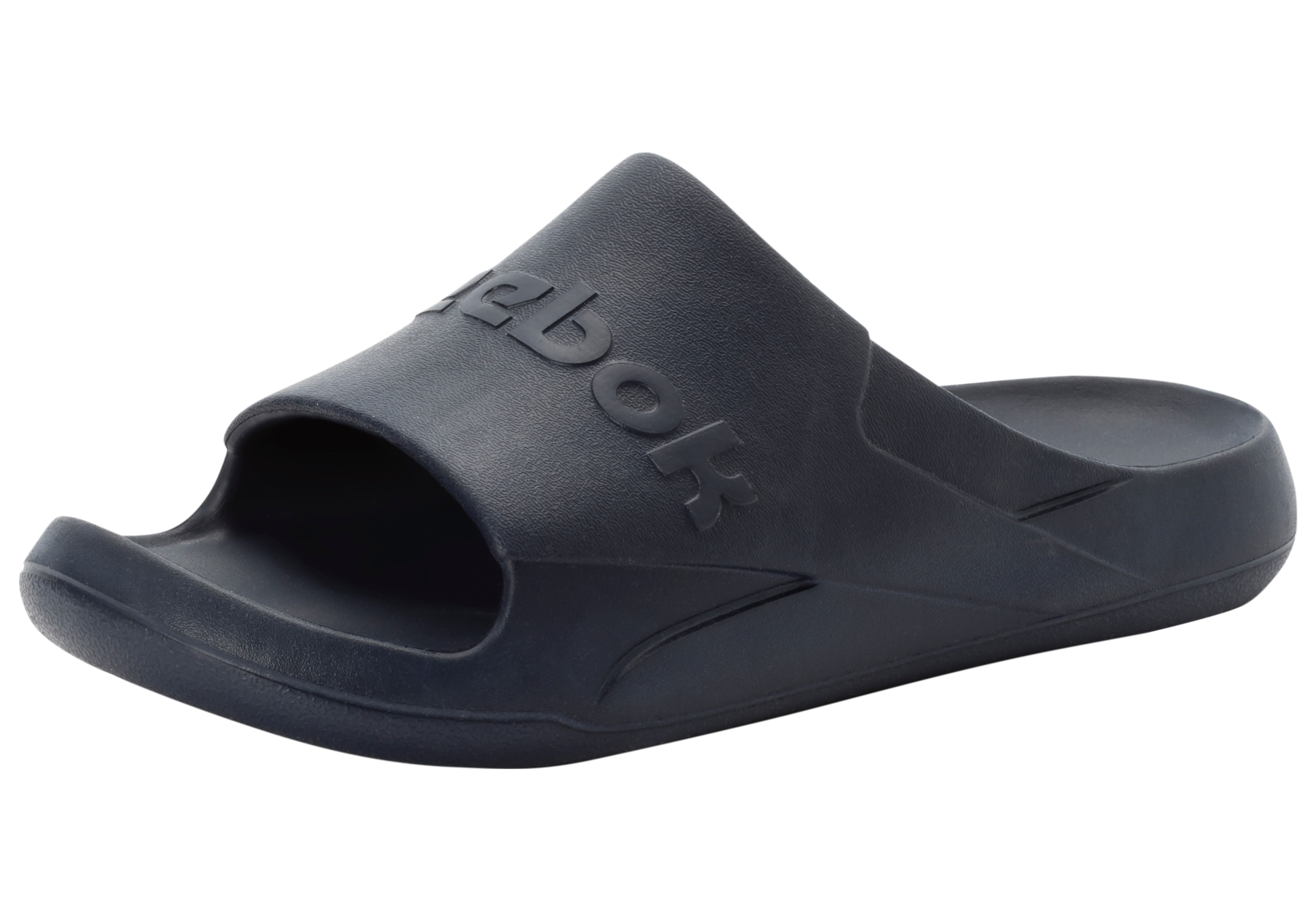 Badesandale REEBOK "REEBOK CLEAN SLIDE", Herren, Gr. 39, blau (navy), Synthetik, Schuhe, Badelatschen