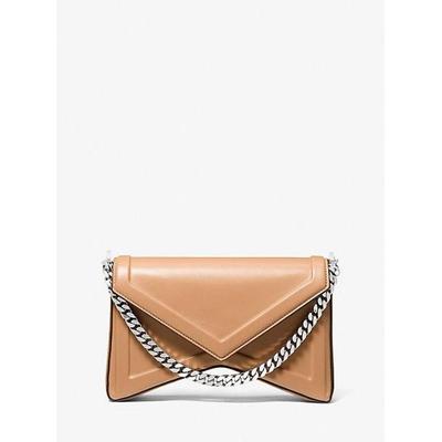 Mk Manhatta Leather Shoulder Bag