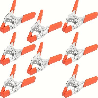 "TEMU Horusdy 8pcs Heavy-duty Spring Clamps, 4-inch With 1.5" Jaw Opening - Metal Construction" Image