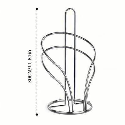 TEMU Countertop Paper Towel Holder, Kitchen And Bathroom Standing Roll Holder With Weighted Base, Paper Towel Holder Image