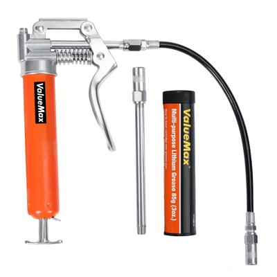 TEMU Valuemax -hand Grease With Flexible Hose, 3000psi , Hand Grease Grease 100g, . 85g Grease & Pressure-resistant Hose & Mouthpiece & 2 Metal Tubes & Protective Cap Image