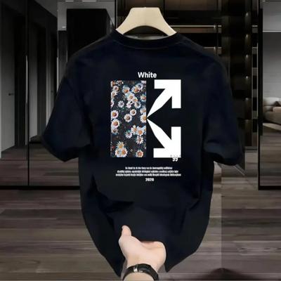 TEMU 2025 American Heavy Cotton Short Sleeve T-shirt Ins Shirt With High-quality Luxury Brand Selling Popular Image