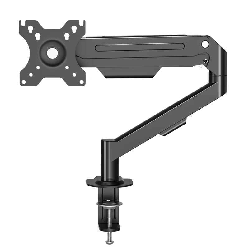 HILLPORT-Support de bras de moniteur de bureau blanc, ressort à gaz, support de mouvement complet, support de téléviseur LCD LED, support PC A1, 14-34"