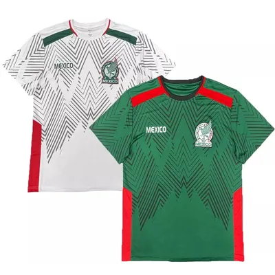 2025 Men‘s Unisex Mexico Soccer Jersey Men Women Check Adult Kids Breathable Quick-Drying Motorcycle Tees