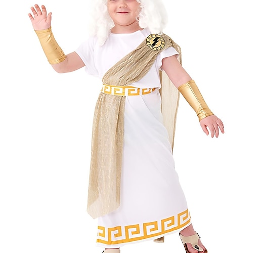 Buchwoche 2026 Historisch Zeus Apollo Hermes Karneval Outfits Kostüm Antiker griechischer Gott Cosplay Kinder Jungen Halloween Karneval Leistung Pädagogisches Ankleiden Verkleidung für Image