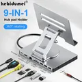 Docking station per supporto tablet HUB USB C 9 in 1 4K60Hz HDMI USB3.0 5Gbps 1000Mbps Supporto per trasferimento dati Ethernet per tablet telefono