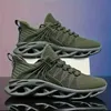 Neue Mode Grün männer Laufschuhe Große Größe 48, Atmungsaktive Klinge Schuhe Trainer Männer Leichte