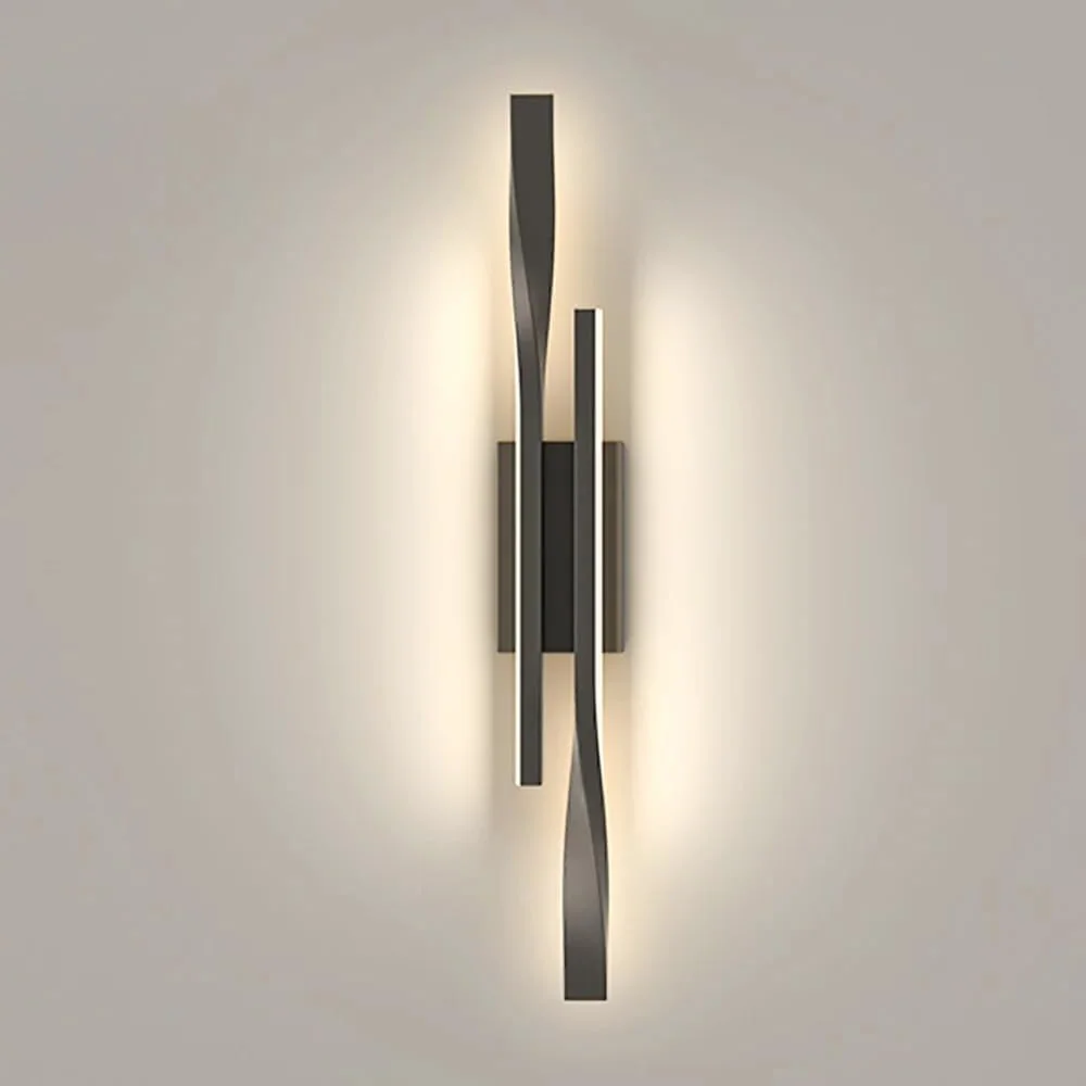16W minimalistisches Design, moderne Wandleuchte, Innen-LED-Wandleuchte, schwarze Linie, LED-Wandleuchte für Schlafzimmer, Esszimmer, Flur