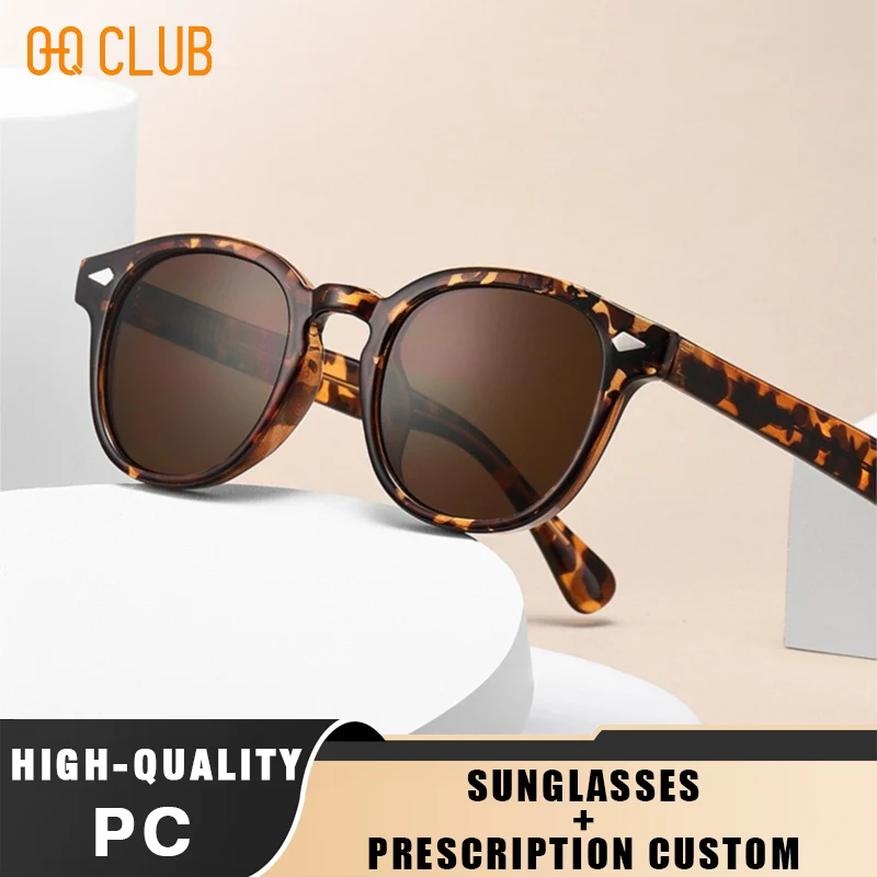 O-Q CLUB Retro Runde Männer Sonnenbrille Frauen Sonnenbrille Frau UV400 Lunette Zonnebril Dames Polarisierte Linsen Mann Brillen Vintage Image