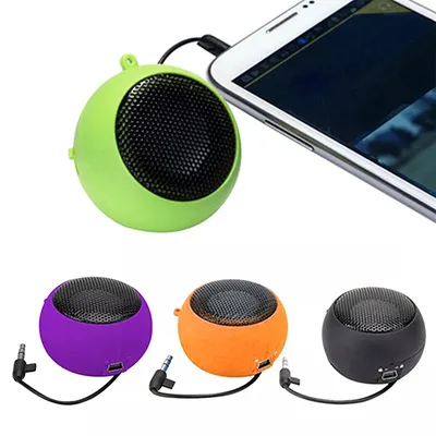 3,5mm Aux Mini Tragbare Lautsprecher Reise Wired Lautsprecher Mini Sound Box Outdoor Sport HiFi 3D Image