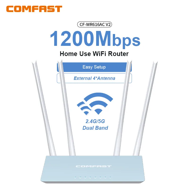 COMFAST AC1200/AX3000 5G Mesh WLAN-Router MU-MIMO Voll-Gigabit-WLAN-Abdeckung 6 Antennen Netzwerk-Extender-Verstärker für Zuhause Image