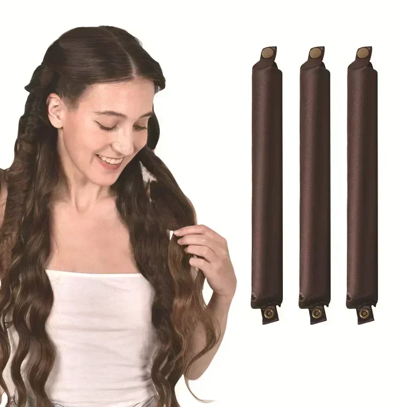 Kunststoff Snap Roller Heatless Curler für Lazy Curls Keine Hitze Wurzel Dauerwelle Stangen Pony Styling Haar Styling Werkzeuge Image