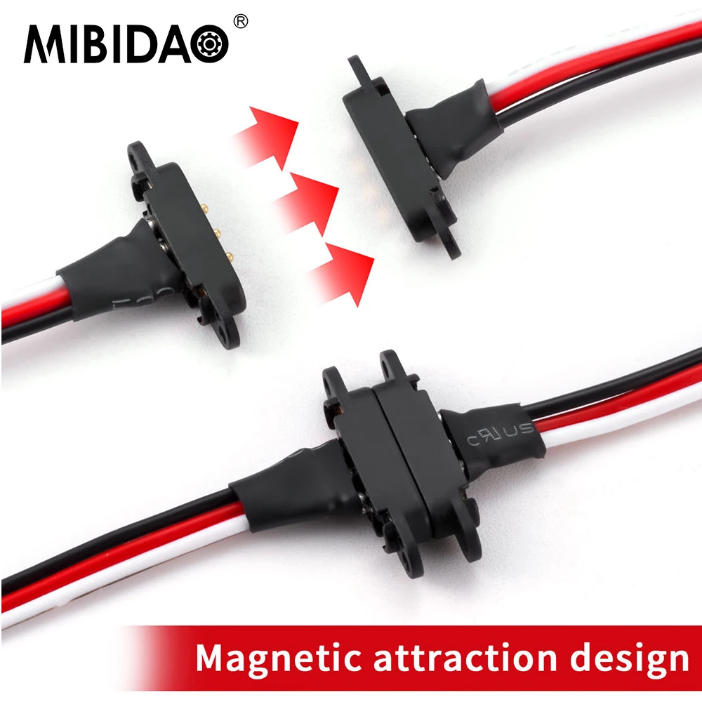 MIBIDAO Magnetisches Snap-on JR/ZH1.5 Verlängerungskabel für RC-Modellauto-Flugzeuge, Drohnen