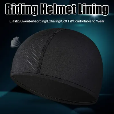 Skull Cap Helm Liner Beanie, kühlende Mesh-Radsport-Laufmütze für Männer und Frauen, schnell trocknende Fahrrad-Innenmütze, passend für unter Helmen
