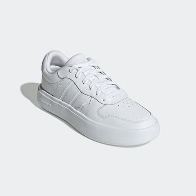 Sneaker ADIDAS SPORTSWEAR "LITECOURT", Gr. 45, weiß (cloud weiß, cloud weiß, cloud weiß), Leder, Synthetik, sportlich, Schuhe Image