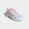 Tennisschuh ADIDAS PERFORMANCE "COURTJAM CONTROL 3", Gr. 39, bunt (cloud weiß, silber metallic, lucid pink), Textil, Synthetik, sportlich, Schuhe, geeignet für Hartplatz und Sandplatz