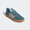 Sneaker ADIDAS SPORTSWEAR "VL COURT 3.0", Gr. 38,5, preloved teal, clear pink, gold metallic, Leder, Textil, sportlich, Schuhe, inspiriert vom Design des adidas samba