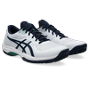 Tennisschuh ASICS "GAME FF", Gr. 44, weiß (weiß, midnight), Synthetik, sportlich, Schuhe, Multicourt-Schuhe