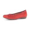 Ballerina GABOR, Damen, Gr. 38, rot, Nubukleder, sportlich, Schuhe, Slipper, Businessschuh, Halbschuh mit Hovercraft Luftkammerlaufsohle