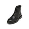 Stiefelette MARC O'POLO "mit Innenzipper und Fellfutter", Damen, Gr. 47, schwarz, Obermaterial: 100% Leder (Rind), unifarben, Schuhe