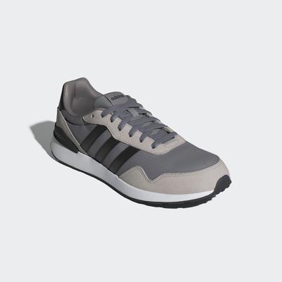 Sneaker ADIDAS SPORTSWEAR "RUN 60S 4.0", Gr. 44, grau three, core schwarz, grau two, Textil, Leder, sportlich, Schuhe Image