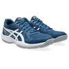 Hallenschuh ASICS "UPCOURT 6", Gr. 48, mako blau, weiß, Synthetik, sportlich, Schuhe, für Hallensport