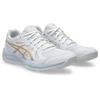 Hallenschuh ASICS "UPCOURT 6", Gr. 41,5, weiß, champagne, Synthetik, sportlich, Schuhe, für Hallensport