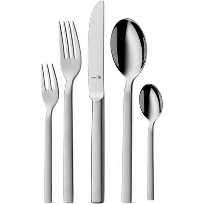 Besteck-Set WMF "Lyric Plus", silber (silberfarben), 30 tlg., Cromargan Edelstahl Rostfrei, Essbesteck-Sets, ergonomisch, Cromargan protect Image