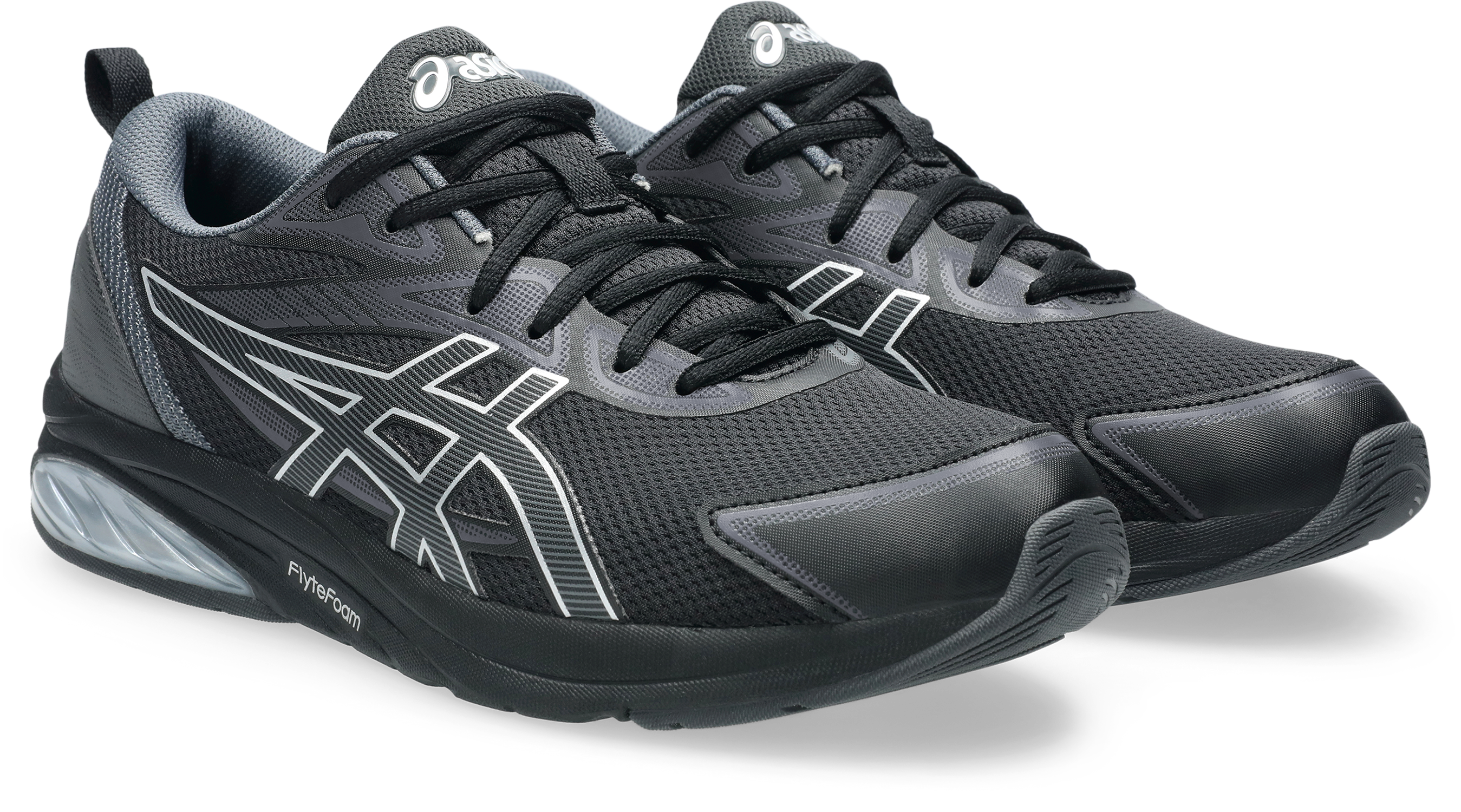 Sneaker ASICS SPORTSTYLE "GEL-QUANTUM KEI", Herren, Gr. 46, schwarz (schwarz, pure silber), Synthetik, Schuhe