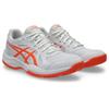 Hallenschuh ASICS "UPCOURT 6", Gr. 40, weiß, vivid coral, Synthetik, sportlich, Schuhe, für Hallensport