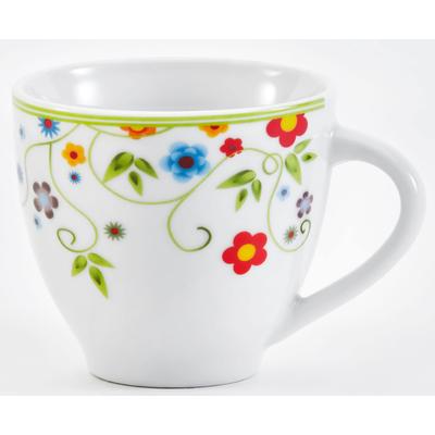 Tasse VAN WELL "Vario", bunt, B:24,5cm H:9,5cm, Porzellan, Trinkgefäße, spülmaschinen- und mikrowellengeeignet, 6-teilig Image