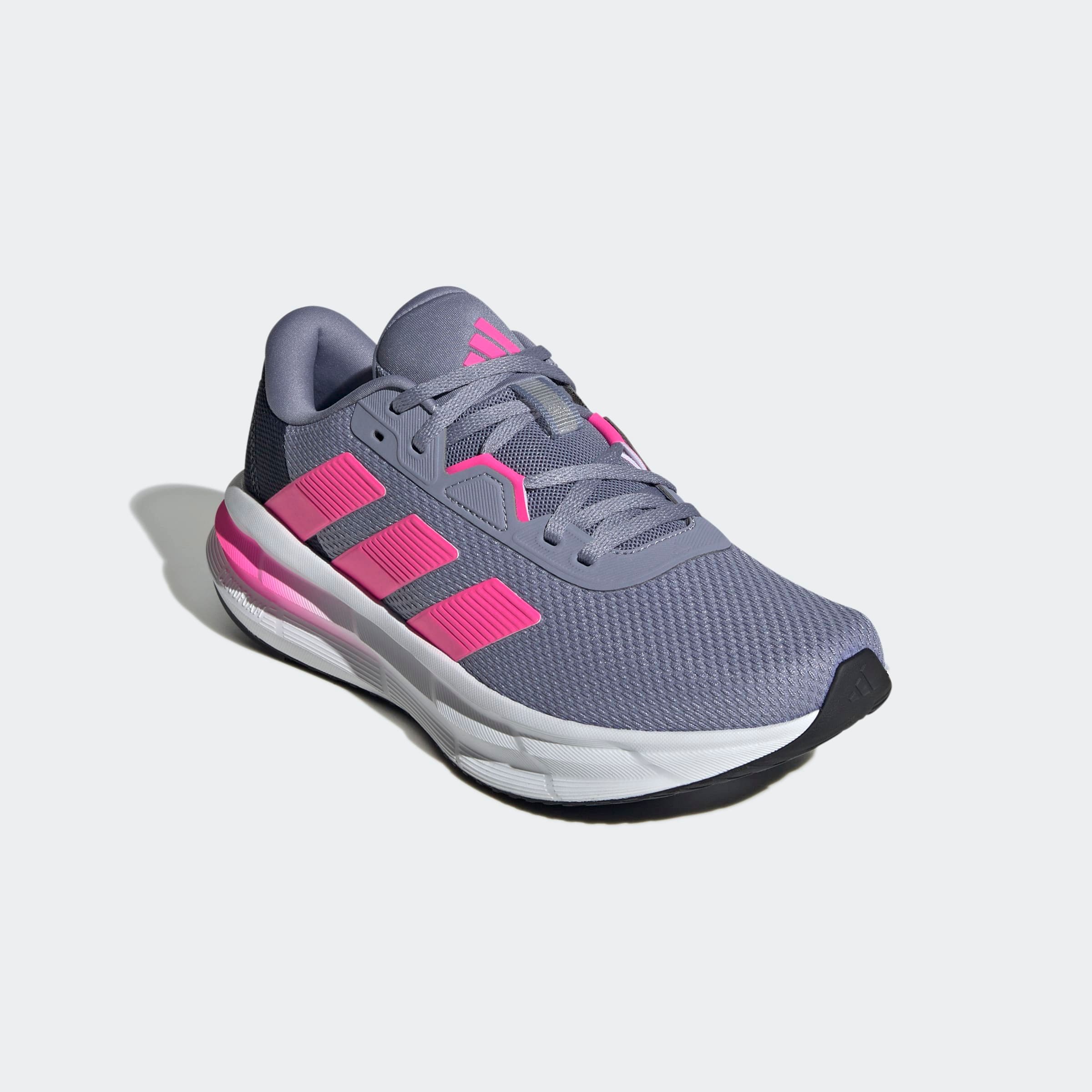 Laufschuh ADIDAS PERFORMANCE "GALAXY 7", Gr. 42, silber violet, lucid pink, shadow navy, Synthetik, Textil, Sportlich, Schuhe