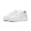 Sneaker PUMA "Carina Street Sneakers Damen", Gr. 35.5, pink (weiß frosty pink alpine snow), Obermaterial: Kuhleder, Synthetik; Futter: Textil, Synthetik; Innensohle: Textil; Laufsohle: Gummi, Schuhe