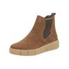 Stiefelette REMONTE "Remonte Stiefelette Veloursleder/Textil", Damen, Gr. 37, braun (wood), Veloursleder, Textil, casual, Schuhe