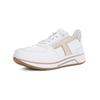 Sneaker ARA "Ara Sneaker Leder", Damen, Gr. 43, weiß (weiß, silber), Leder, casual, Schuhe