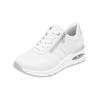 Sneaker REMONTE "Remonte Sneaker Leder", Damen, Gr. 37, weiß, Leder, casual, Schuhe
