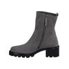Stiefelette PAUL GREEN "Paul Green Stiefelette Veloursleder", Damen, Gr. 38,5, grau (titan), Veloursleder, casual, Schuhe