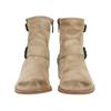 Bikerboots PAUL GREEN "Paul Green Stiefelette Veloursleder", Damen, Gr. 37,5, braun (grau, braun), Veloursleder, casual, Schuhe