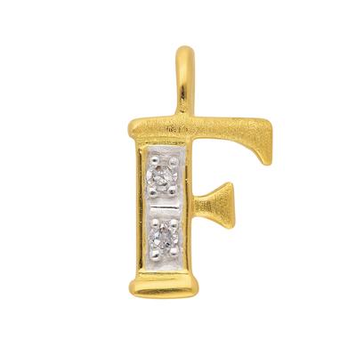 Buchstaben-Anhänger ADELIA´S "585 Gold Buchstabenanhänger", gold, Schmuckanhänger, Damen, 0,02 ct VVS = sehr sehr kleine Einschlüsse F, Gold, mit Diamant Goldschmuck für Damen & Herren Image