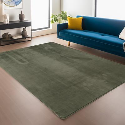 Teppich AYYILDIZ TEPPICHE "JOY 1400", grün, B:200cm H:11mm L:280cm, Polyester, Teppiche, auch Läufer, uni Kurzflor, Wohnzimmer, Kinderzimmer Image